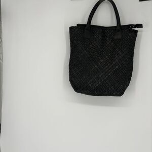 Falor Leather Braided Hobo Shoulder Bag